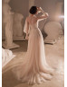 Beaded Ivory Lace Glitter Tulle Gorgeous Wedding Dress